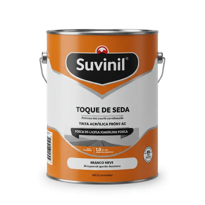 Tinta Acrílica Fosca Suvinil Toque de Seda – Branco Neve