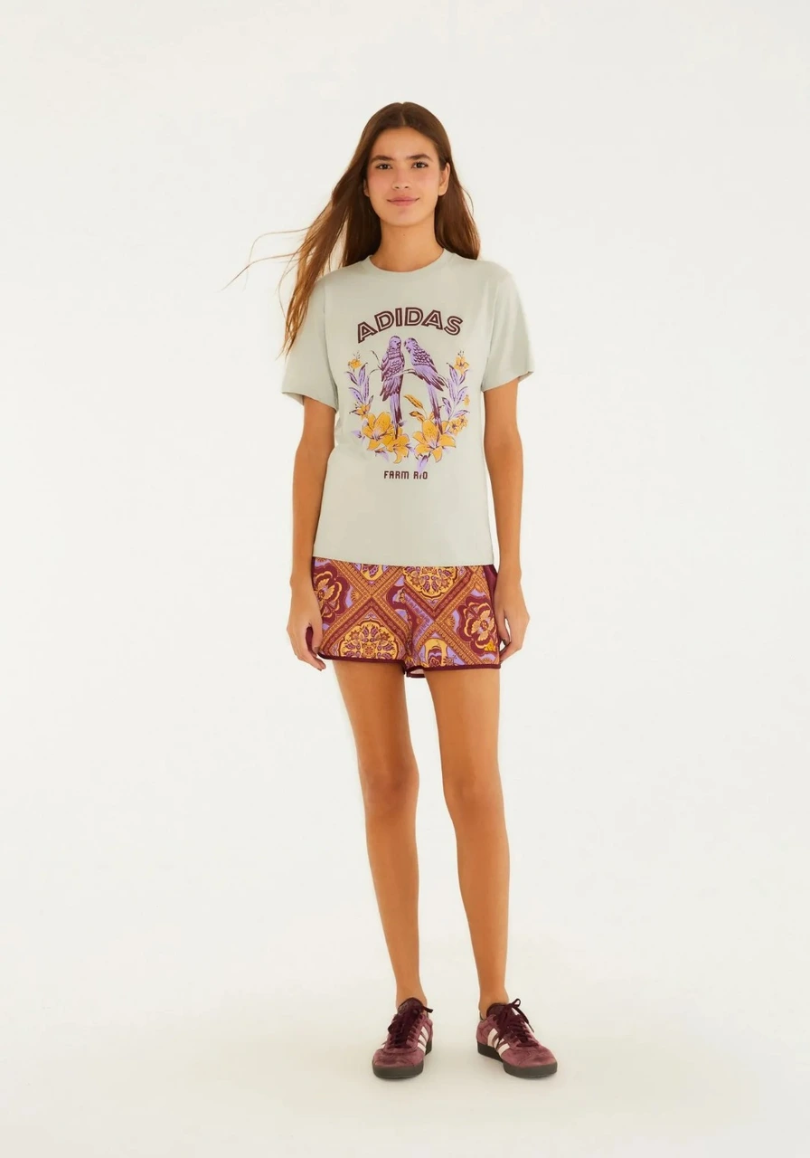 T-Shirt Adidas Pássaros Lilac Farm Ref 16074