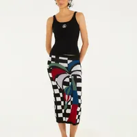 Regata Tricot Canelado Farmrio Preto Ref 15569 - imagem 3