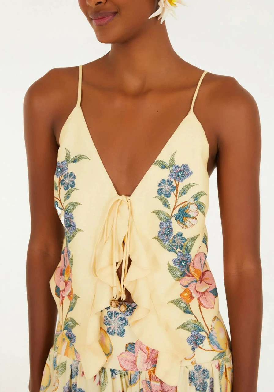 Blusa Estampada Maira Lenço Farm Ref 16109