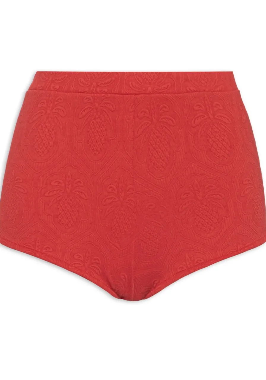 Short Textura Abacaxi Farm Vermelho Ref 11846