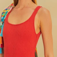 Maio Texturas Abacaxi Farm Vermelho Ref 12259 - imagem 1