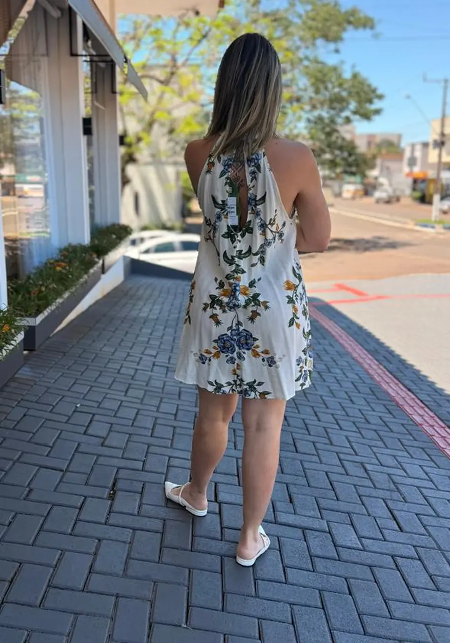 Vestido Curto Floral Penelope Farm Ref 14859