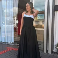 Vestido Bicolor Lastex Farm Ref 14899 - imagem 3