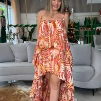 Vestido Balone Mullet Estampado Mar De Concha Farm Ref 16630 - imagem 2