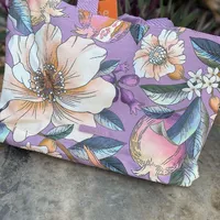 Totebag Farm Carioca Romance Em Flor Roxa - imagem 1