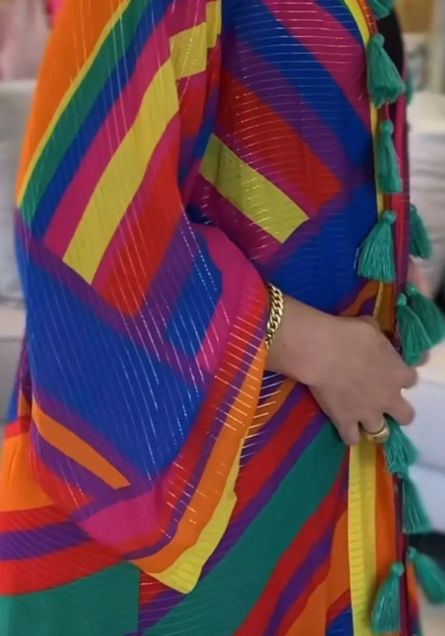 Kimono Localizado Listras Bia Farm 