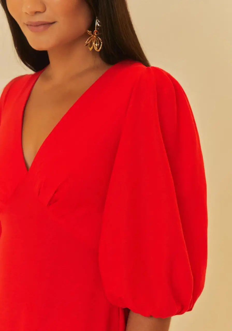 Vestido Mangas Marias Farm