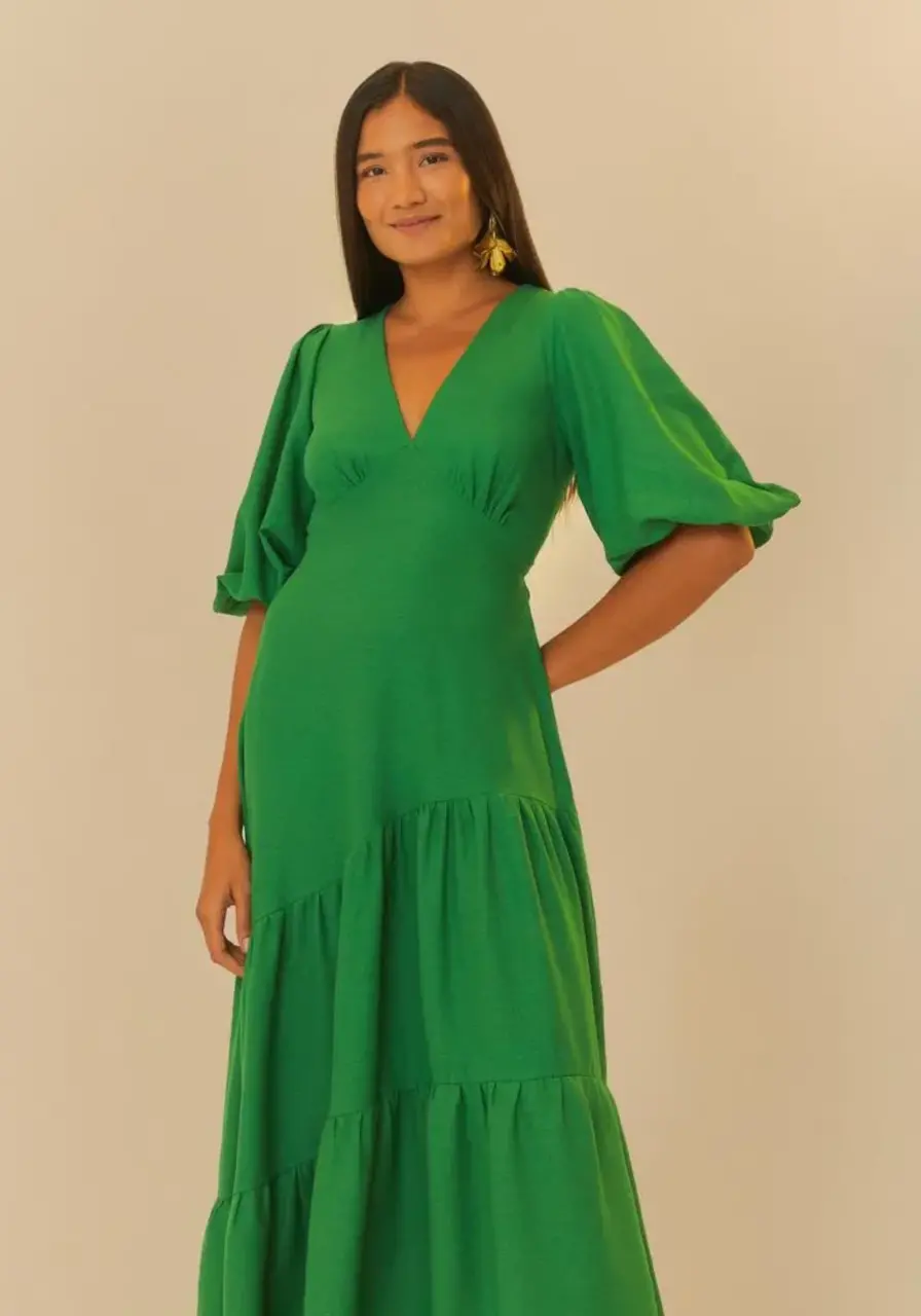 Vestido Mangas Marias Farm