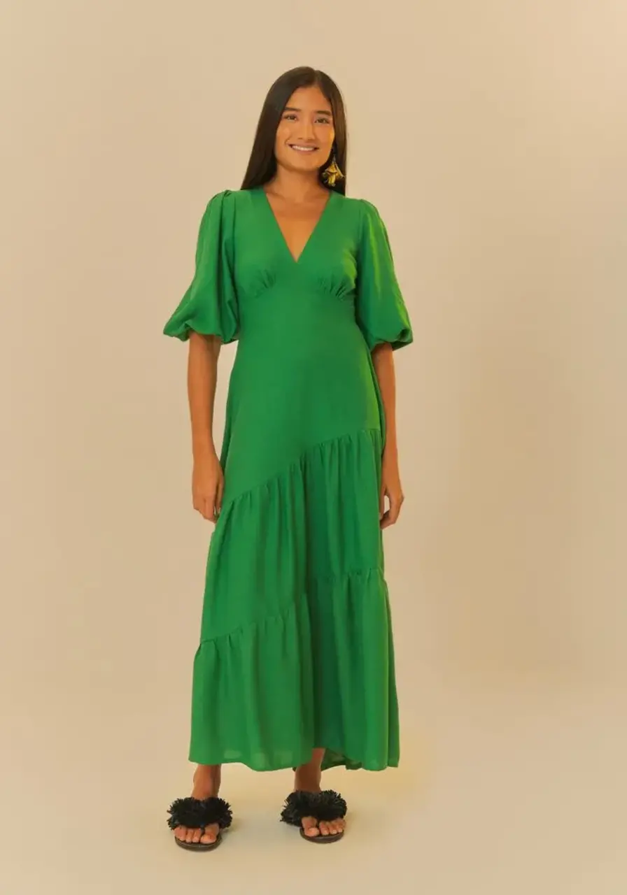 Vestido Mangas Marias Farm