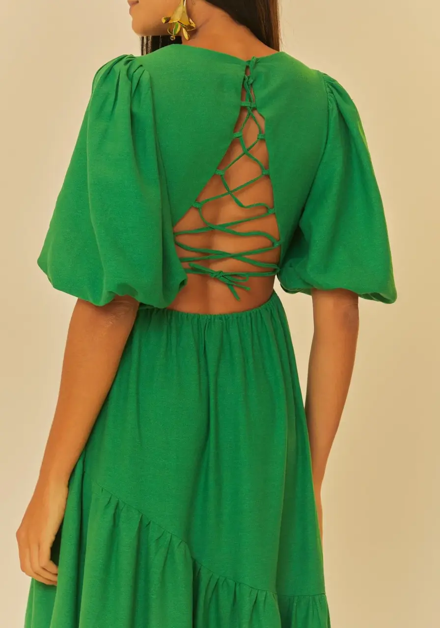 Vestido Mangas Marias Farm