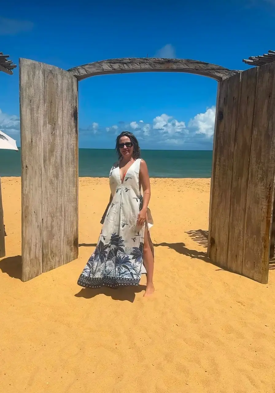 Vestido Localizado Céu Tropical Farm 