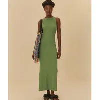 Vestido Básico Ribana Farm Verde - imagem 1