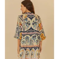 Vestido Curto Estampado Chapada Dos Veadeiros Farm  - imagem 1