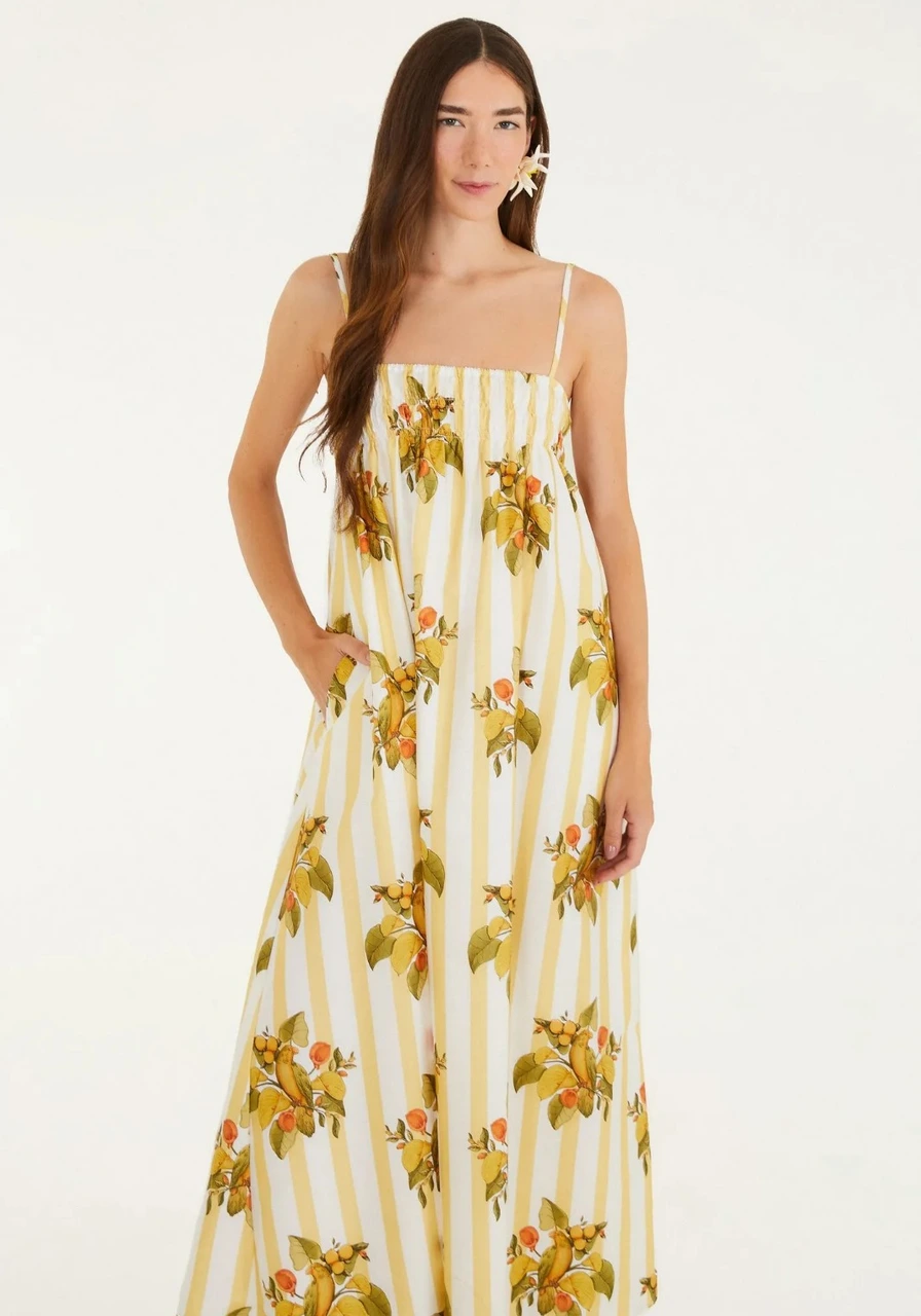 Vestido Cropped Pássaro Chic Farm Ref 14872