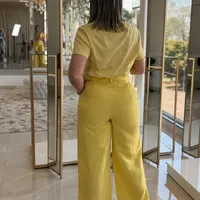 Calça Reta Linho Amaralo Sommer - imagem 1