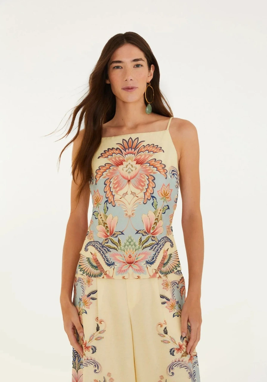 Blusa Lenço Encanto Boho Farm Ref 14860