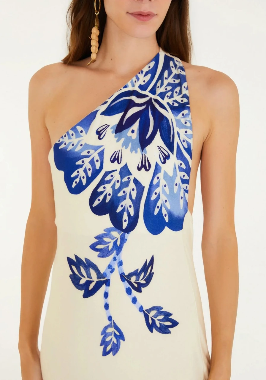 Vestido Ombro Só Estampado Paraíso Farm Ref 15987