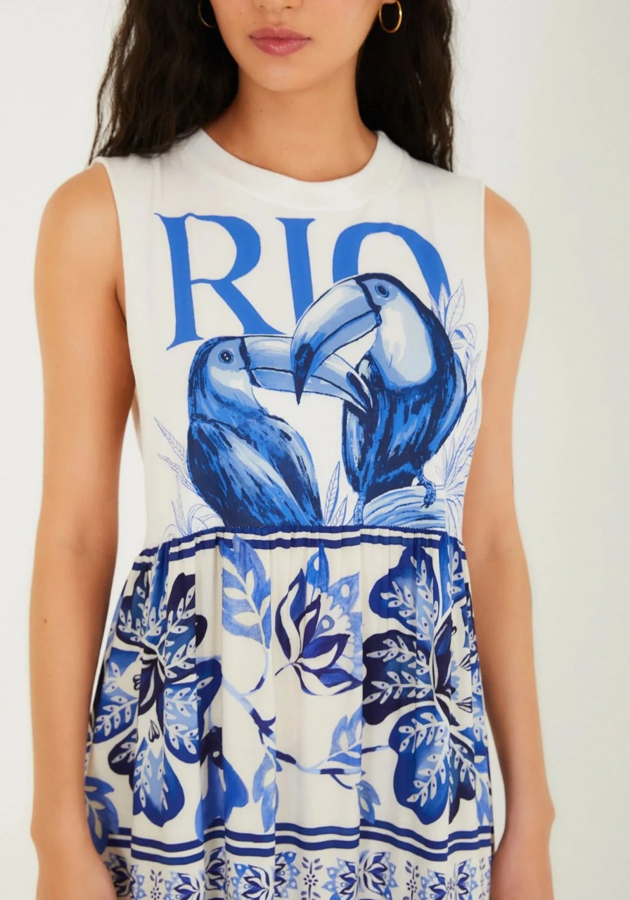 Vestido Cropped Regata Rio Tucanos Farm Ref 15990