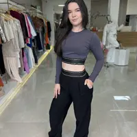 Blusa Cropped Mangas Longas Colcci Cinza  - imagem 6