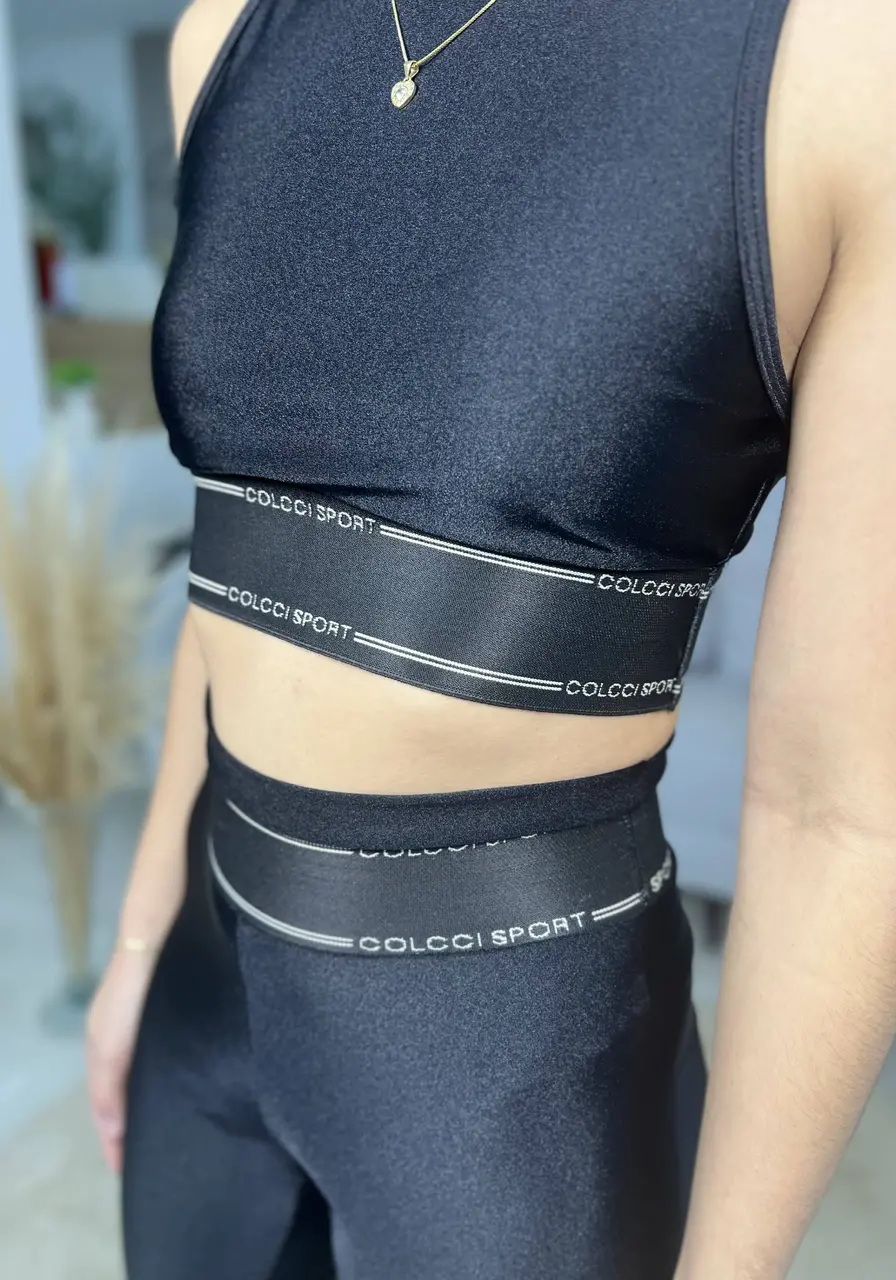 Top Acetinado Black Colcci