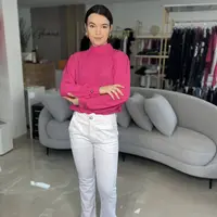 Blusa Morena Rosa Manga Longa Rosa - imagem 1