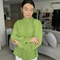 Blusa Morena Rosa Manga Longa Verde - imagem 2