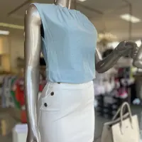 Blusa Regata Decote Redondo Franzido  - imagem 3