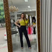 Blusa Canelada Uma Manga Só Sommer - imagem 4