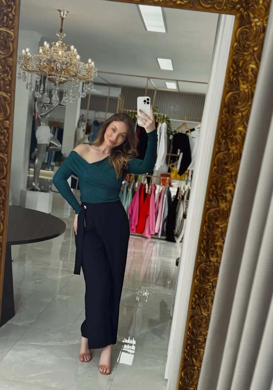 Calça Carlota Costa Reta Transpassada