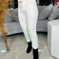 Calça Skinny Isabelli Cós Alto Off White - imagem 2
