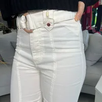 Calça Skinny Isabelli Cós Alto Off White - imagem 3