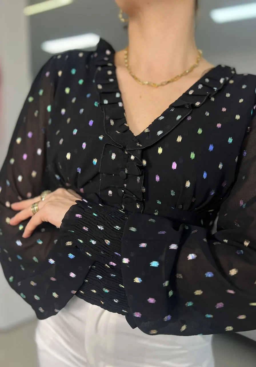 Blusa Cropped Poa Carlota Costa