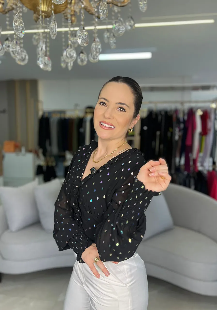 Blusa Cropped Poa Carlota Costa