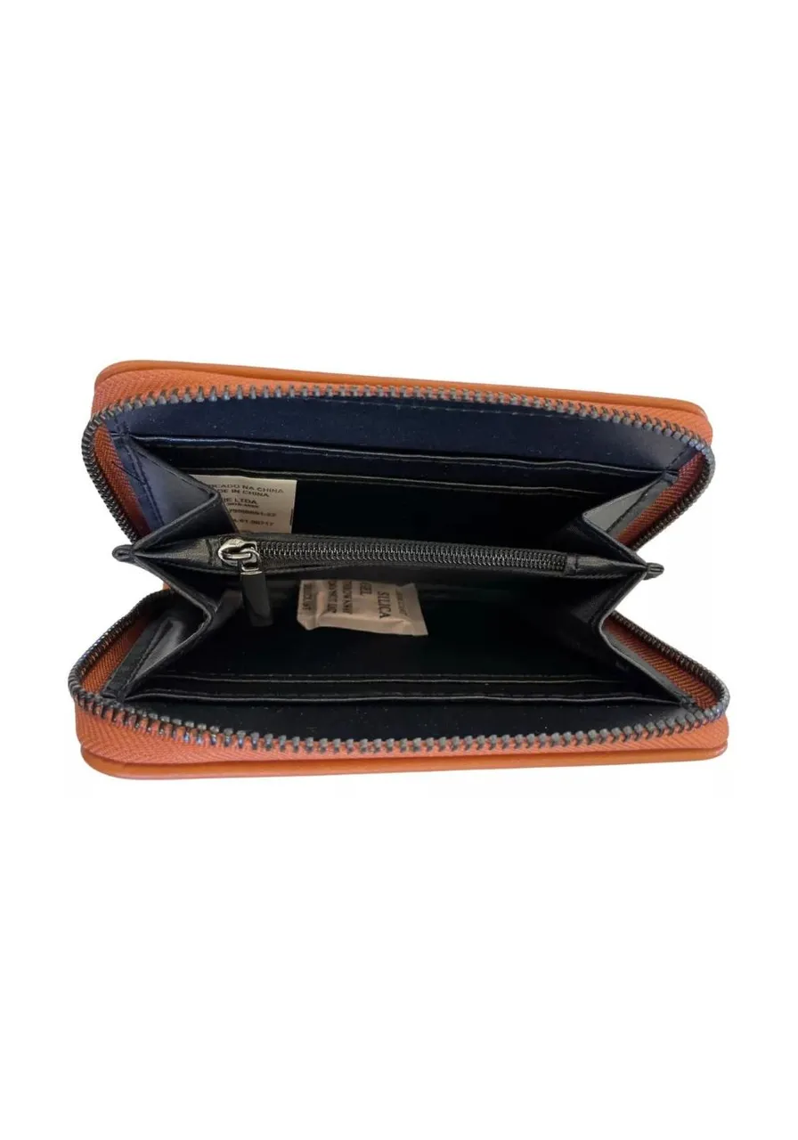 Carteira Colcci Com Zíper Caramelo