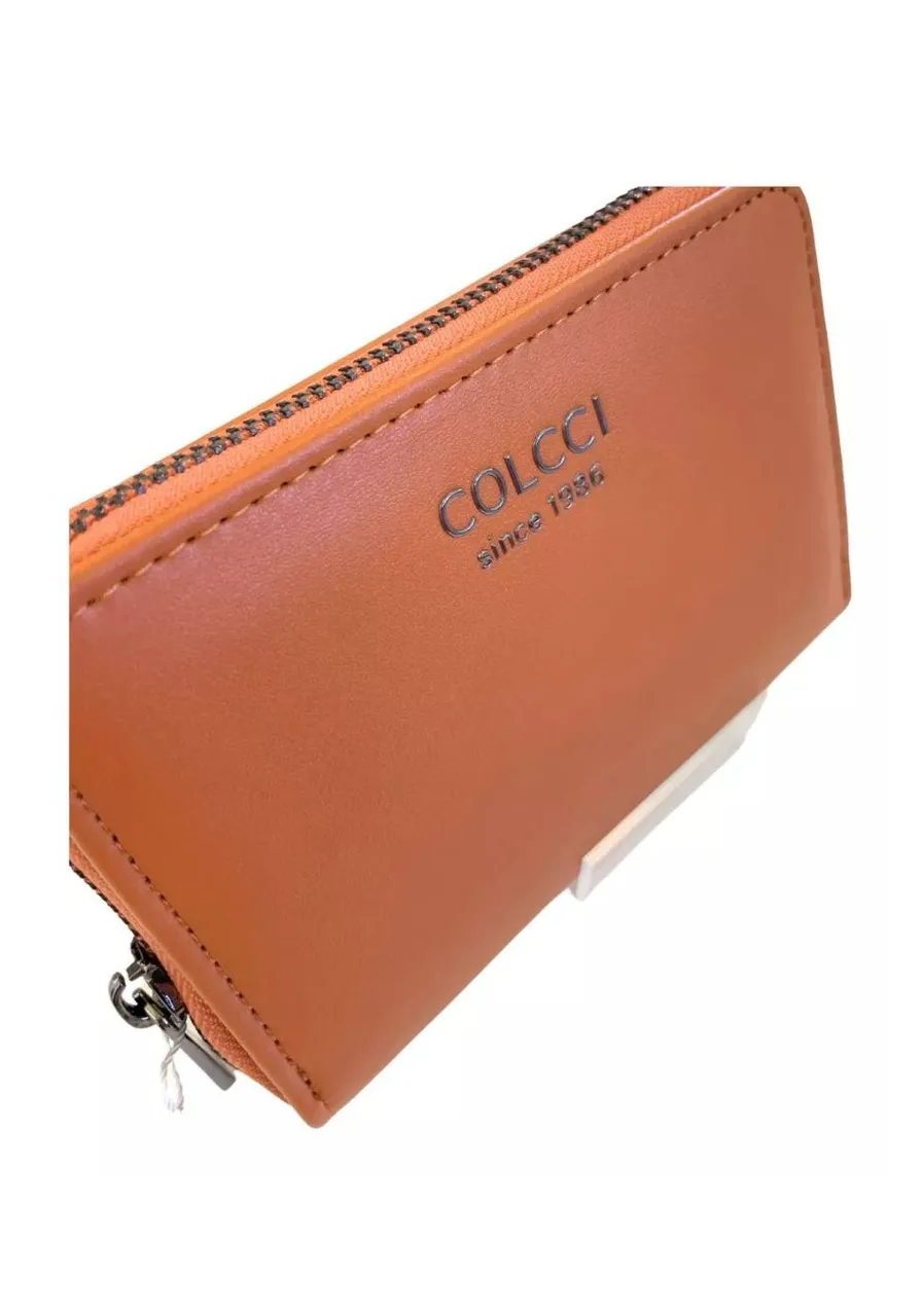 Carteira Colcci Com Zíper Caramelo