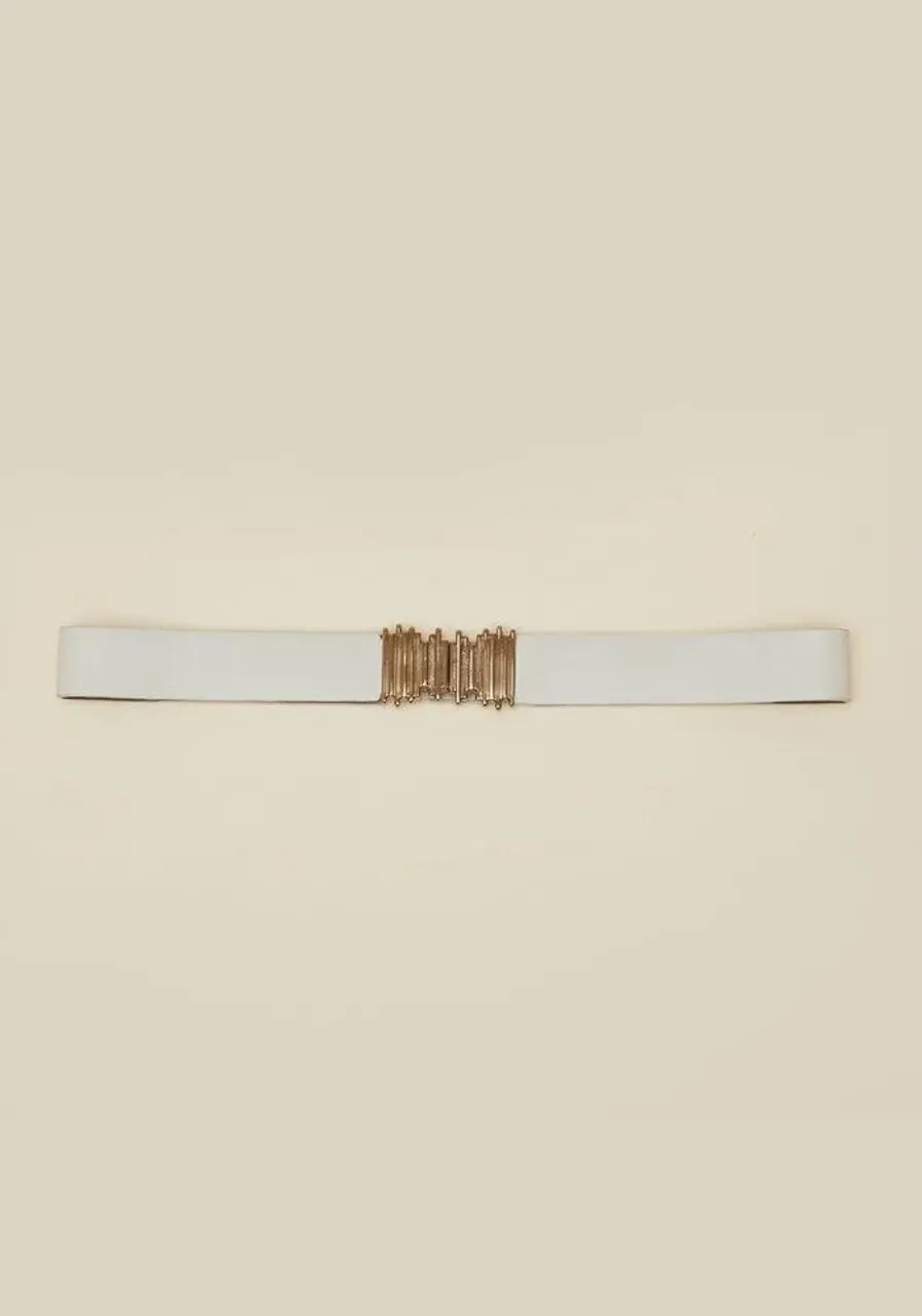 Cinto Morena Rosa Com Elástico Off White