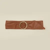 Cinto Morena Rosa Largo Fivela Resinada Marrom - imagem 1