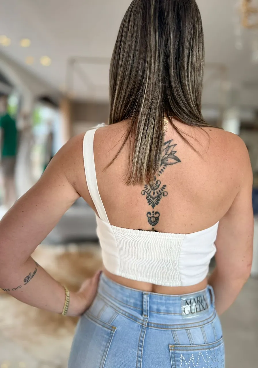 Top com aplique Carlota Costa ref 15772