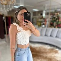 Top com aplique Carlota Costa ref 15772 - imagem 1