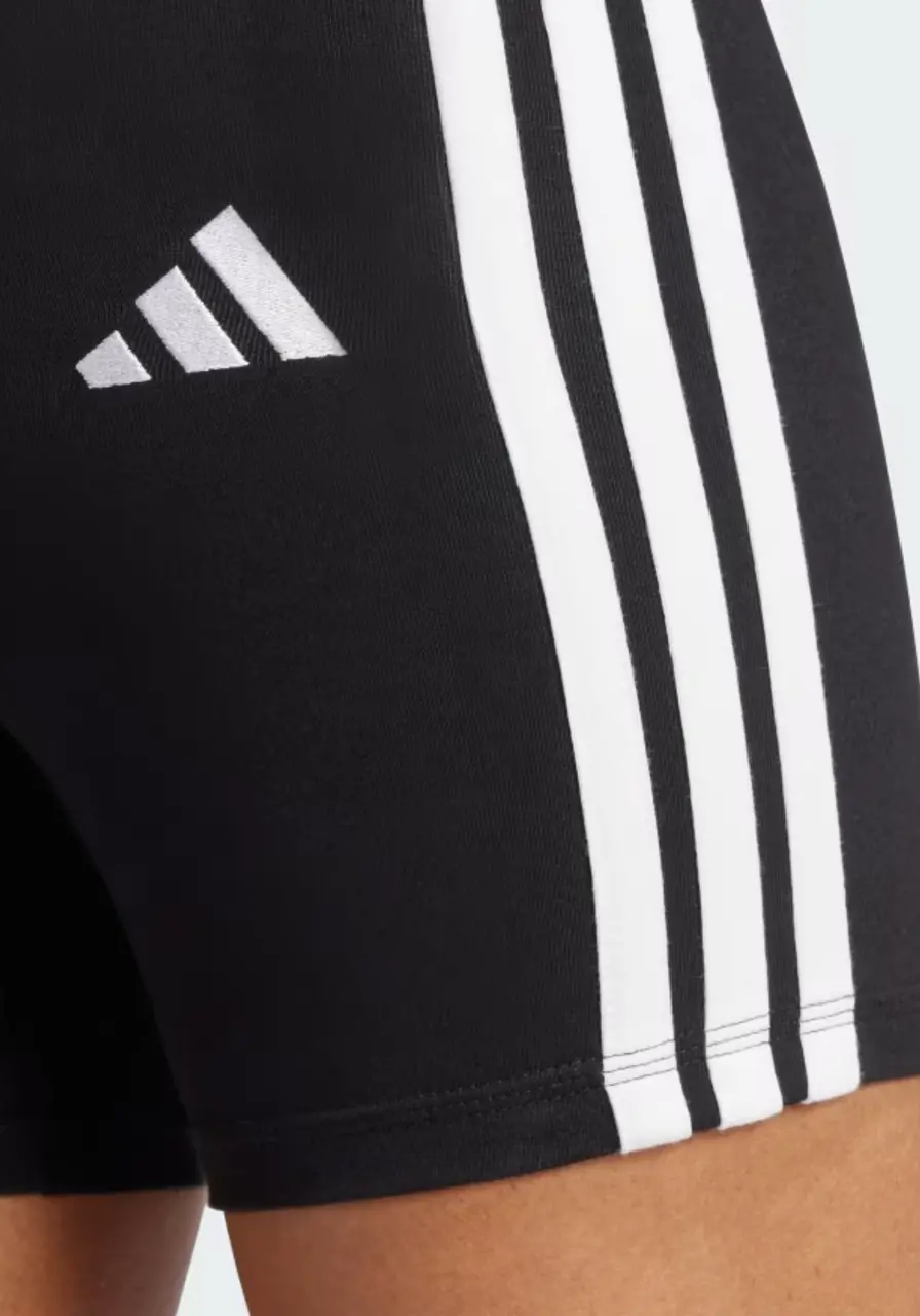 Shorts Biker Cós Alto Essentials Três Listras Adidas 