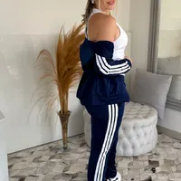 Conjunto Feminino Adidas Azul Escuro Ref 14300 - imagem 4