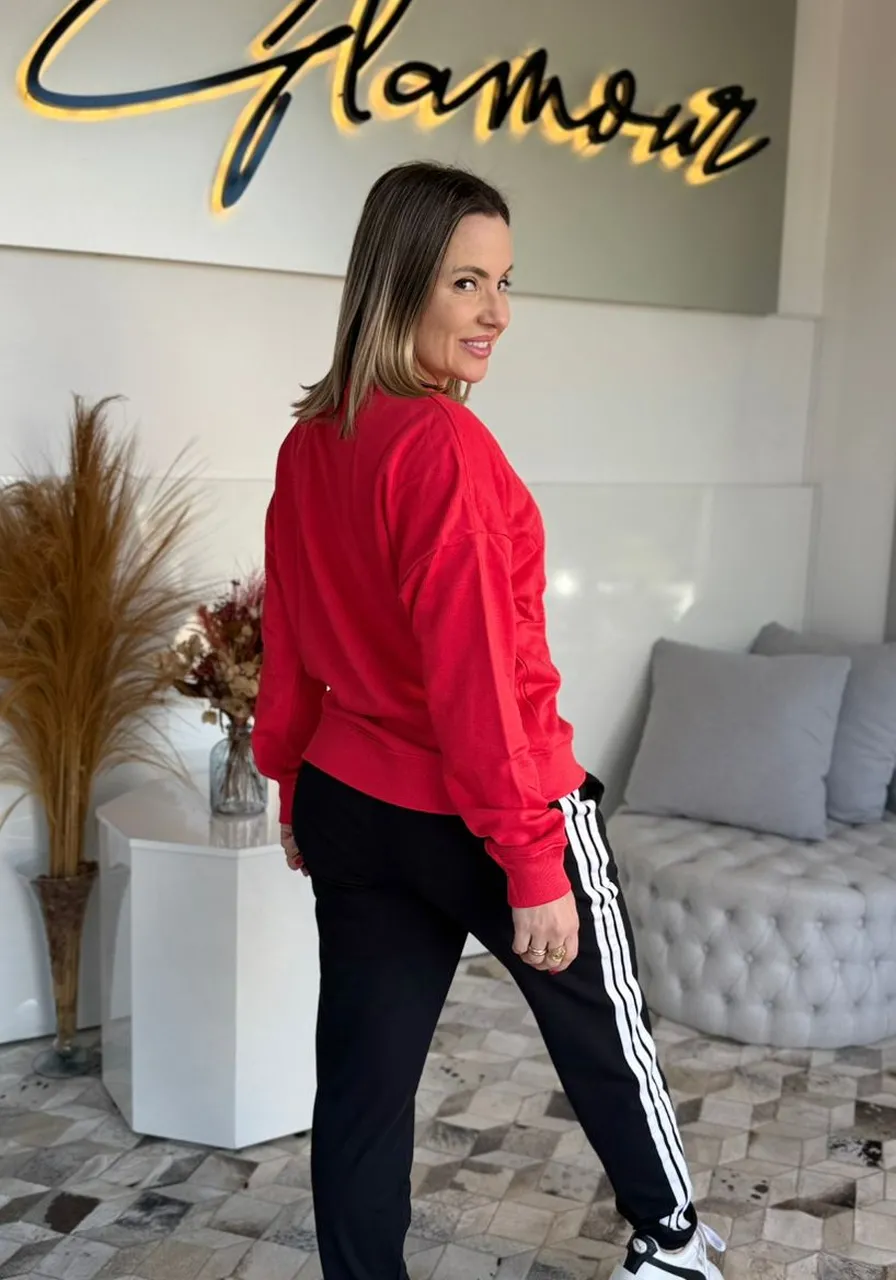 Moletom Log Linear Vermelho Ref 14364