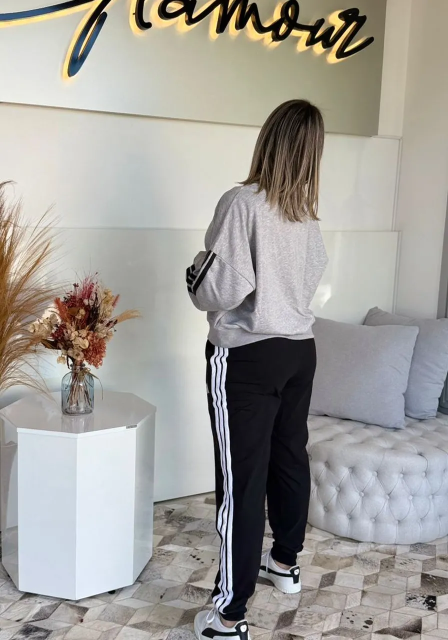 Moletom 3 Estripes Adidas Ref 14351