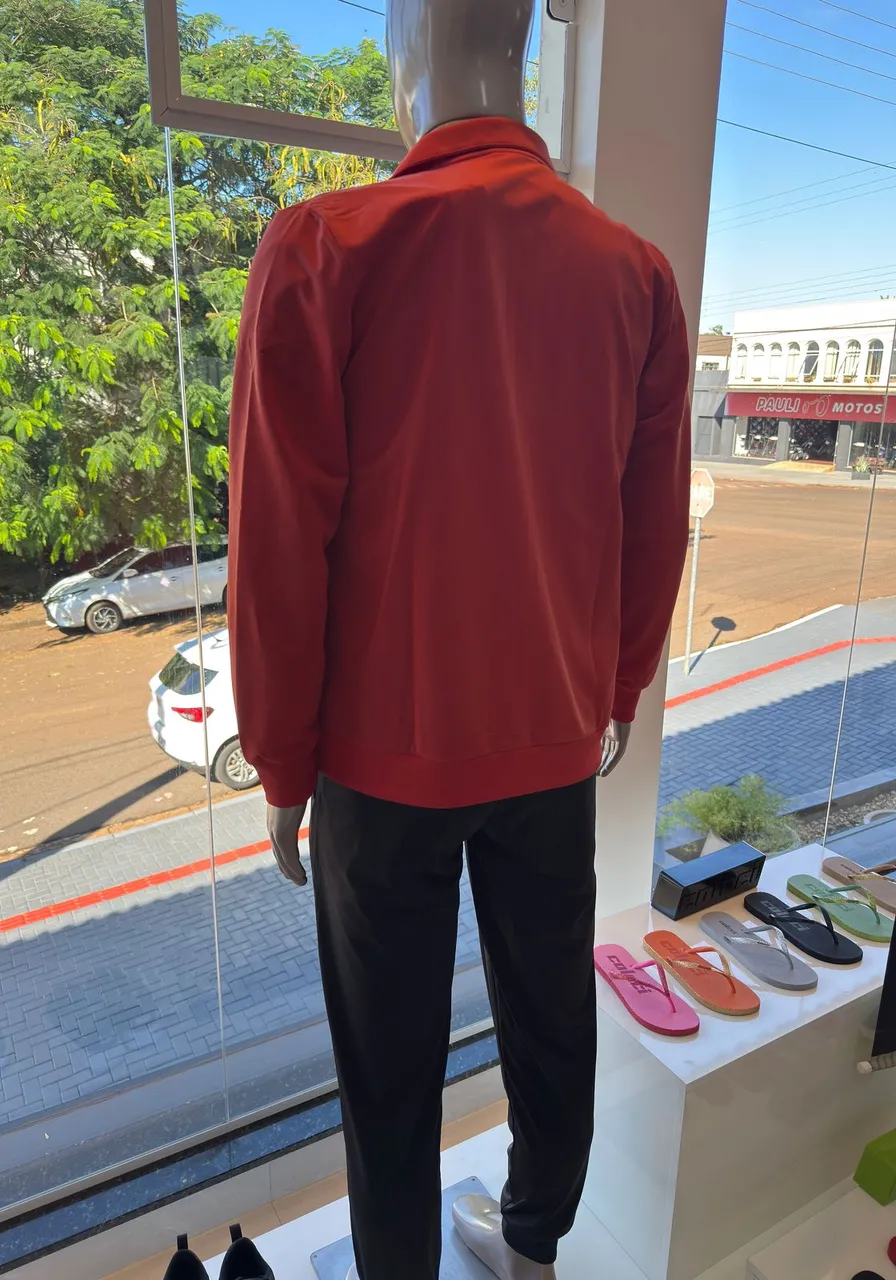 Conjunto Agasalho Poly Piping Suit Red Fire ref 13633