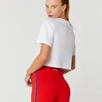 T-shirt Cropped De Algodão Alto Giro - imagem 2