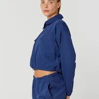 Jaqueta Cropped Com Zíper Alto Giro - imagem 2