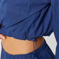 Jaqueta Cropped Com Zíper Alto Giro - imagem 5