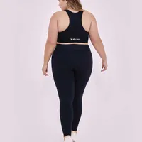 Legging Eterna Cos Alto Sustentação Plus Size Alto Giro - imagem 1
