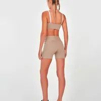 Bermuda Elástico Personalizado Alto Giro Bege - imagem 3